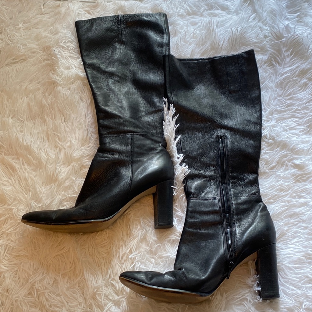 Long Black Boots, Nine West, Womans 8.5